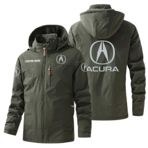 Acura Windbreaker Jacket Hooded, Warm Lining Waterproof Outdoor Running Jacket For Men, Custom Name HIHI240225Y17WO88ACU