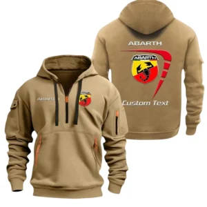 Abarth Half Zip Hoodie, Sports Hooded Multi-Pockets, Custom Name TN260325Y25QZ2HRCT1ABA