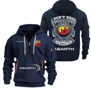 Abarth Half Zip Hoodie, Sports Hooded Multi-Pockets, Custom Name TN260325Y25QZ2HRCT2ABA
