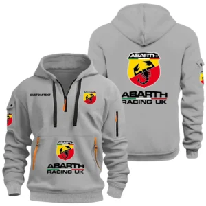 Abarth Racing Half Zip Hoodie, Sports Hooded Multi-Pockets, Custom Name HIDI060325Y25QZ2HABR