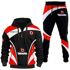 Bimota Half Zip Hoodie x Long Pants Set All-over Print, Custom Name HIDI150325Y26QZ3HBIM