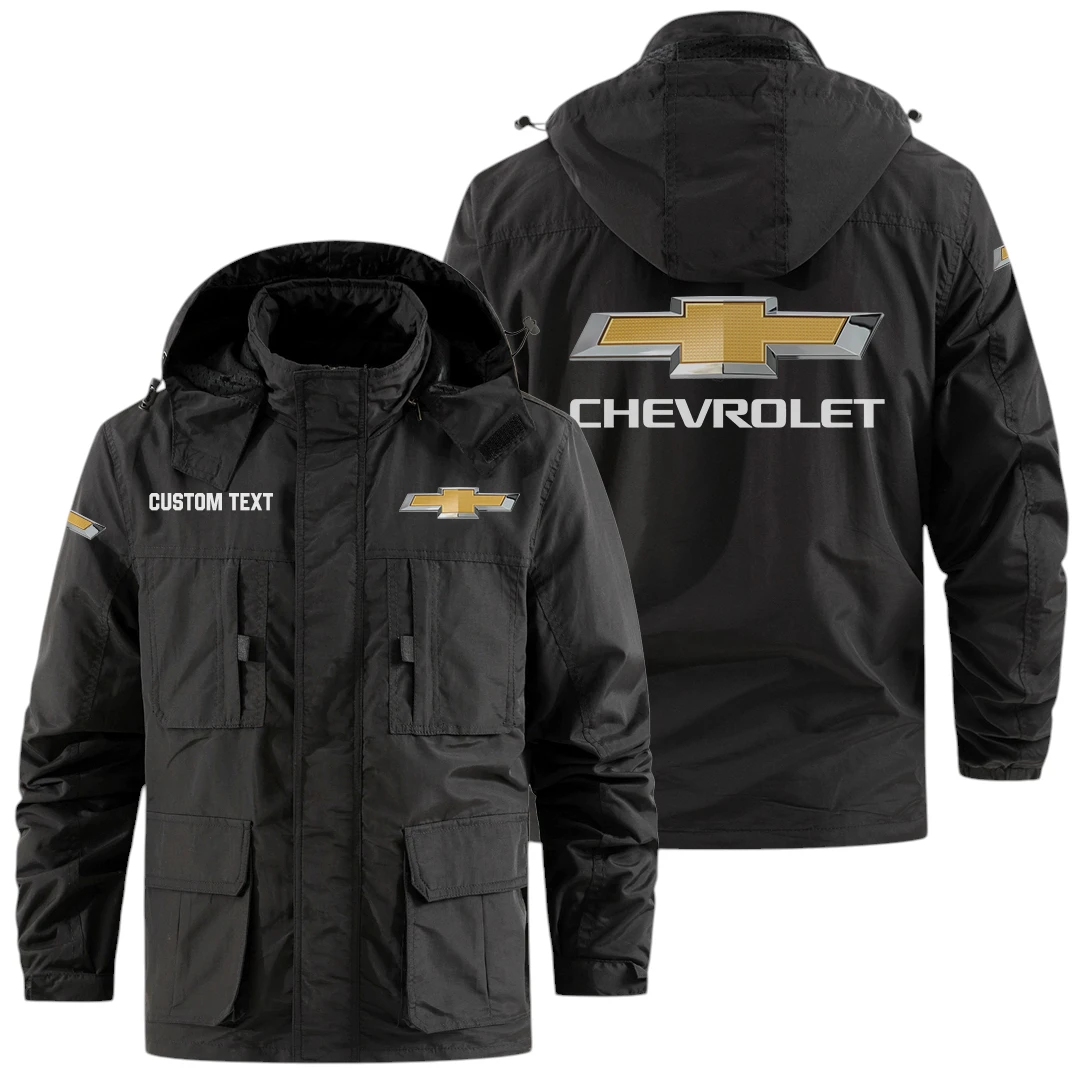 Chevrolet Exclusive Logo Windbreaker Jacket Hooded Detachable, Outdoor Jacket Multi Pocket, Custom Name HIDI180325Y26WMPCRL Chevrolet Exclusive Logo Windbreaker Jacket Hooded Detachable, Outdoor Jacket Multi Pocket, Custom Name HIDI180325Y26WMPCRL