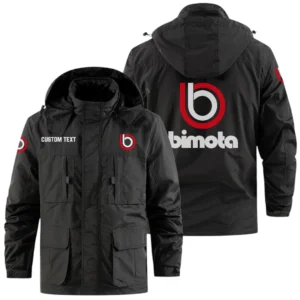 Bimota Exclusive Logo Windbreaker Jacket Hooded Detachable, Outdoor Jacket Multi Pocket, Custom Name HIDI190325Y26WMPBIM