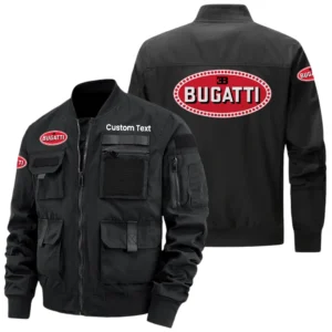 Bugatti Exclusive Logo Jacket x Baseball Collar Style Multiple Pockets Men’s Hiking Outdoor Jacket Custom Name HIHI150325Y40JCXBUG