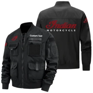 Indian Motorcycle Exclusive Logo Jacket x Baseball Collar Style Multiple Pockets Men’s Hiking Outdoor Jacket Custom Name HIHI180325Y40JCXINM