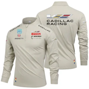 Cadillac Racing Limited 2025 Long Sleeve Shirts, Stand Collar Quarter Zip-up HIDI250325Y49LMT05RCAR