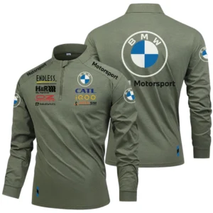 BMW M Motorsport Racing Limited 2025 Long Sleeve Shirt, Stand Collar Quarter Zip-up HIDI240325Y49LMT05BMM