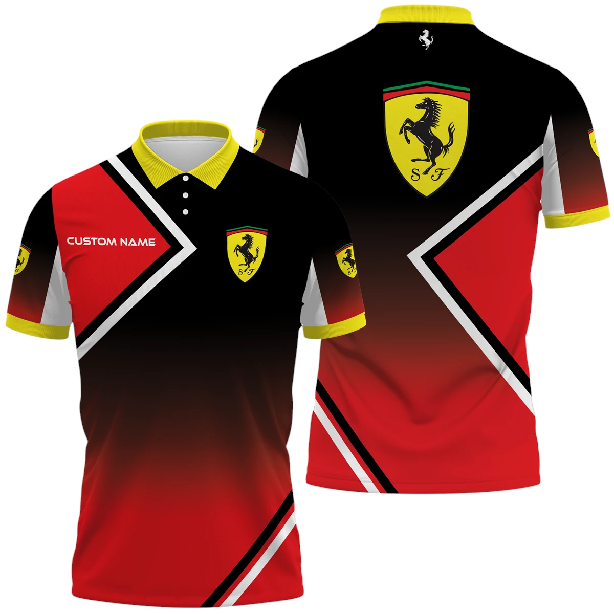 Scuderia Ferrari Polo Shirt All Over Print Gift For Sports Fans, Custom Name HIHI090425Y3PLSCF Scuderia Ferrari Polo Shirt All Over Print Gift For Sports Fans, Custom Name HIHI090425Y3PLSCF