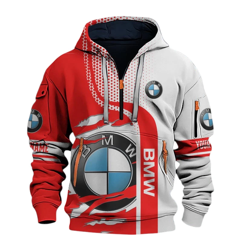 BMW Half Zip Hoodie All Over Prints, Multi-Pockets Custom Name TN130525Y26QZ3CT1BMW BMW Half Zip Hoodie All Over Prints, Multi-Pockets Custom Name TN130525Y26QZ3CT1BMW