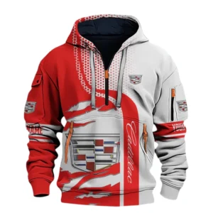 Cadillac Half Zip Hoodie All Over Prints, Multi-Pockets Custom Name TN130525Y26QZ3CT1CAD
