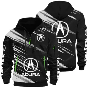 Acura Half Zip Hoodie All Over Prints, Multi-Pockets Custom Name HIHI040625Y26QZ3HACU