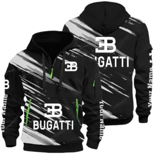 Bugatti Half Zip Hoodie All Over Prints, Multi-Pockets Custom Name HIHI040625Y26QZ3HBUG