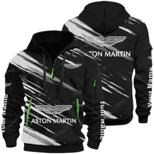 Aston Martin Half Zip Hoodie All Over Prints, Multi-Pockets Custom Name HIHI050625Y26QZ3HASM