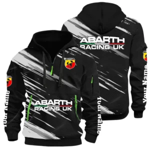 Abarth Racing UK Half Zip Hoodie All Over Prints, Multi-Pockets Custom Name HIHI240625Y26QZ3HABR