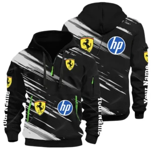 Scuderia Ferrari F1 Half Zip Hoodie All Over Prints, Multi-Pockets Custom Name HIHI240625Y26QZ3HSF1