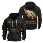 Arizona Cardinals Half-Zip Hoodie Multi-Pocket Custom Name