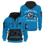 Carolina Panthers Half Zip Hoodie All Over Prints Custom Name
