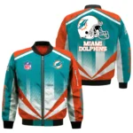 Miami Dolphins Bomber Jacket All Over Prints Custom Name