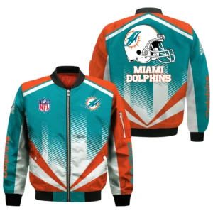 Miami Dolphins Bomber Jacket All Over Prints Custom Name
