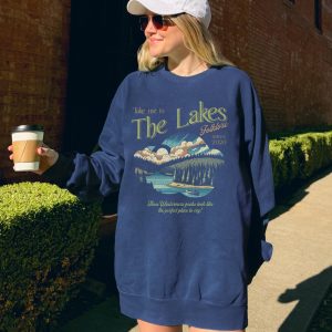 The Lakes Sweatshirt | Swift Crewneck | Vintage Retro Folklore | Era Music Lyrics | Gift for Fan | Oversized Unisex Comfort Colors
