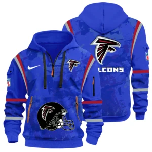 Atlanta Falcons Half Zip Hoodie All Over Prints Custom Text