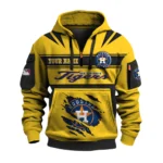 Houston Astros 3D Half Zip Hoodie Custom Your Name