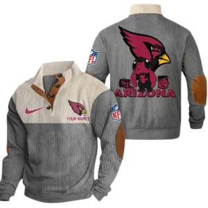 Arizona Cardinals Knitted Ribbed Corduroy Sweatshirt Pullover Sweater Custom Text