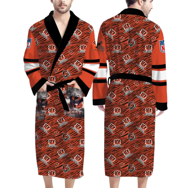 Cincinnati Bengals Unisex Bathrobes, Gift for Fans 2027