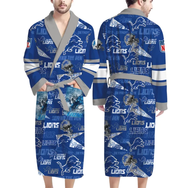 Detroit Lions Unisex Bathrobes, Gift for Fans 2027