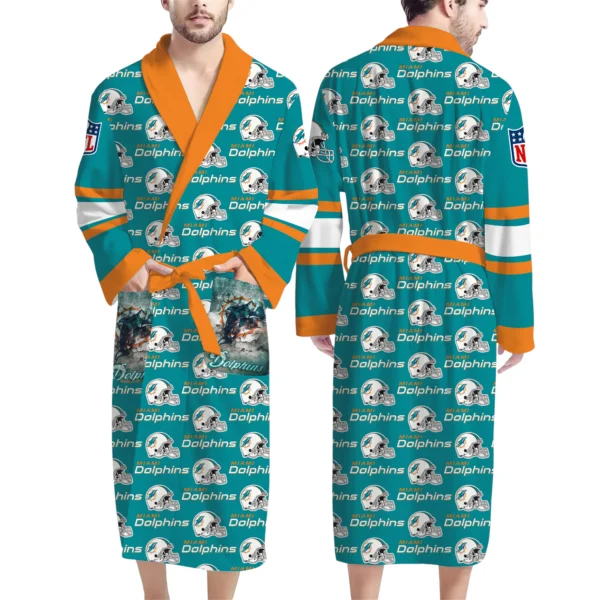 Miami Dolphins Unisex Bathrobes, Gift for Fans 2027