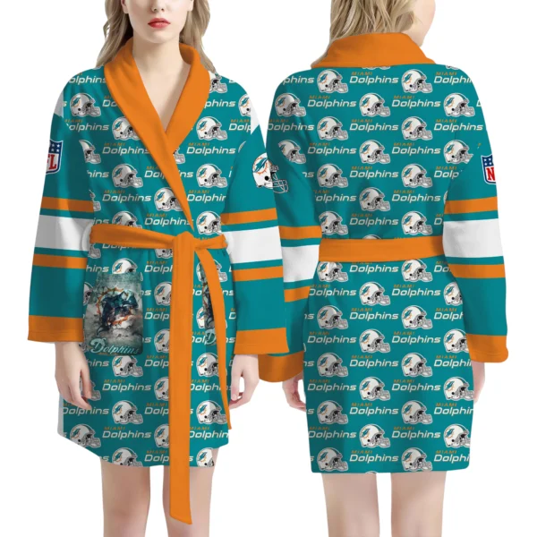 Miami Dolphins Unisex Bathrobes, Gift for Fans 2027