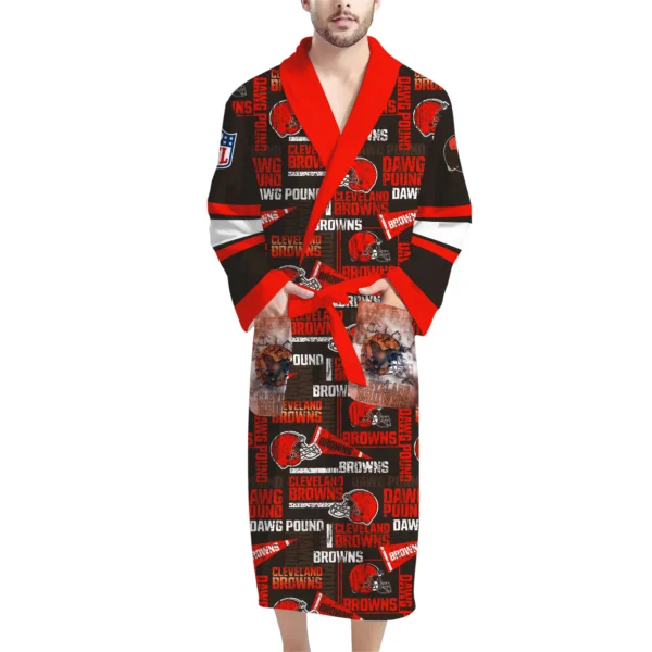 Cleveland Browns Unisex Bathrobes, Gift for Fans 2027
