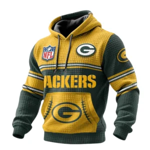 Green Bay Packers 3D Waffle Pullover Hoodie