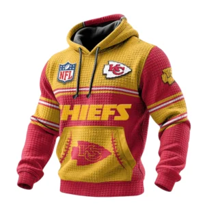 Kansas City Chiefs 3D Waffle Pullover Hoodie