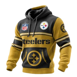 Pittsburgh Steelers 3D Waffle Pullover Hoodie