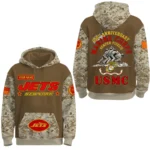 New York Jets US Marine Corps 250th Anniversary 3D Hoodie Limited 2026 Custom Your Name