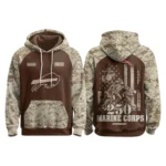 Buffalo Bills x Marine Corps 250th Anniversary Pullover Hoodie Limited Personalize Name