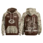 Green Bay Packers x Marine Corps 250th Anniversary Pullover Hoodie Limited Personalize Name