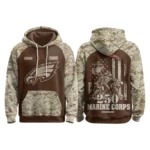 Philadelphia Eagles x Marine Corps 250th Anniversary Pullover Hoodie Limited Personalize Name