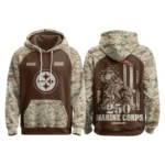 Pittsburgh Steelers x Marine Corps 250th Anniversary Pullover Hoodie Limited Personalize Name