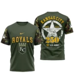 Kansas City Royals T shirt x U.S. Army 250th Birthday