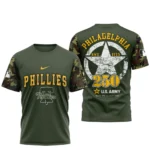 Philadelphia Phillies T shirt x U.S. Army 250th Birthday