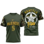 Seattle Mariners T shirt x U.S. Army 250th Birthday