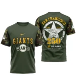 San Francisco Giants T shirt x U.S. Army 250th Birthday