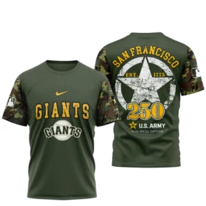 San Francisco Giants T shirt x U.S. Army 250th Birthday