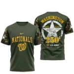 Washington Nationals T shirt x U.S. Army 250th Birthday