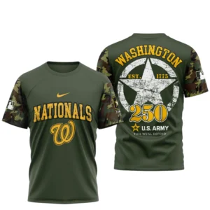 Washington Nationals T shirt x U.S. Army 250th Birthday