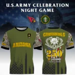 Arizona Cardinals T-Shirt x U.S. Army 250th Celebration Night Game Limited Personalize Name