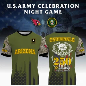 Arizona Cardinals T-Shirt x U.S. Army 250th Celebration Night Game Limited Personalize Name