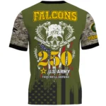 Atlanta Falcons T-Shirt x U.S. Army 250th Celebration Night Game Limited Personalize Name